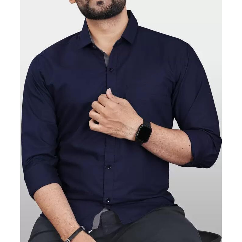 Tee Projekt Casual Cotton Long Sleeve Shirt for Men Formal Wear Regular Wear