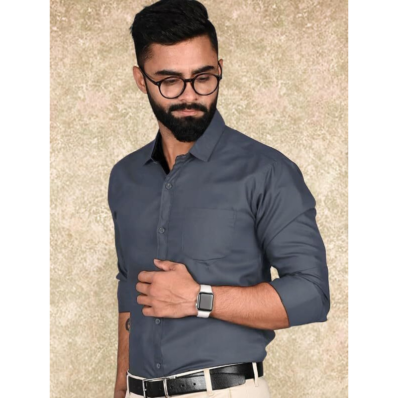 Tee Projekt Casual Shirt for Men Regular Fit Long Sleeve Shirt Suitable for Event Formal Wear