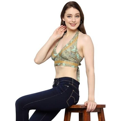 KE Kanha Exports Womens Halter Top - Chic and Comfortable Fashion for Any Occasion (2965 A)