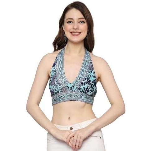 KE Kanha Exports Womens Halter Top - Chic and Comfortable Fashion for Any Occasion (2965 I)
