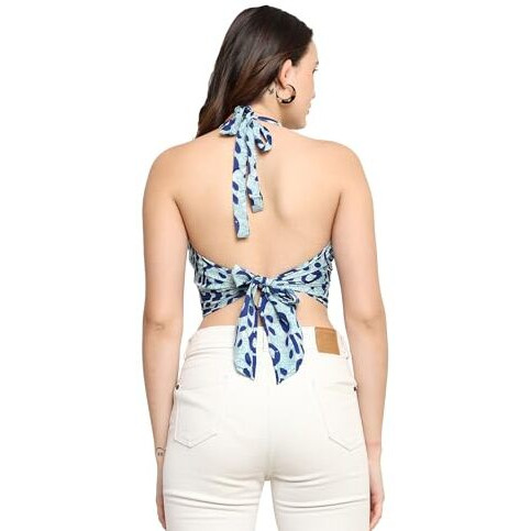 KE KanhaExports Womens Halter Regular Fit Top - Chic And Comfortable Fashion For Any Occasion (2965 G)