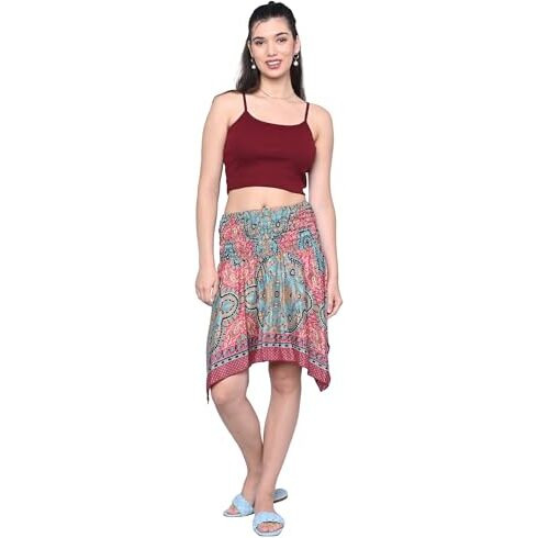 KE KanhaExports Womens Halter Regular Fit Top - Chic And Comfortable Fashion For Any Occasion (Indian Maroon A Top)