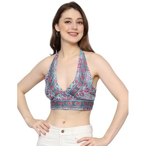 KE Kanha Exports Womens Halter Top - Chic and Comfortable Fashion for Any Occasion (2965 H)