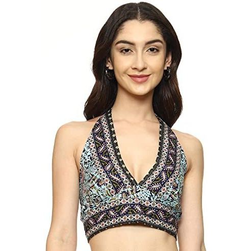 KE Kanha Exports Womens Halter Top - Chic and Comfortable Fashion for Any Occasion (Ilk Chocolate12)