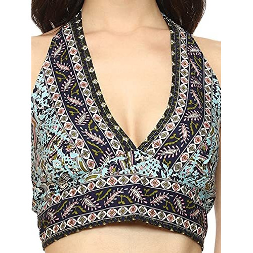 KE Kanha Exports Womens Halter Top - Chic and Comfortable Fashion for Any Occasion (Ilk Chocolate12)