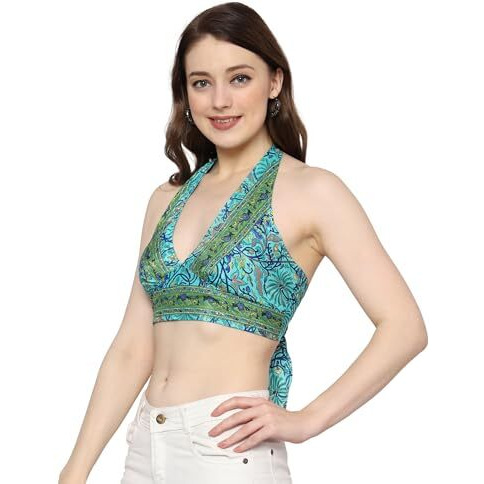 KE KanhaExports Womens Halter Regular Fit Top - Chic And Comfortable Fashion For Any Occasion (Top01)
