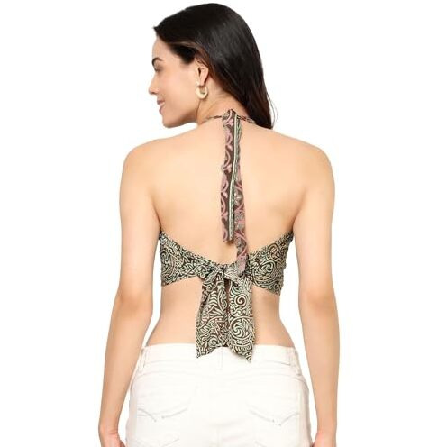 KE Kanha Exports Womens Halter Top - Chic and Comfortable Fashion for Any Occasion (Pickled Bean)