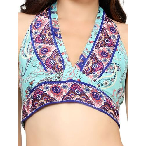 KE Kanha Exports Womens Halter Top - Chic and Comfortable Fashion for Any Occasion (Morning Glory)