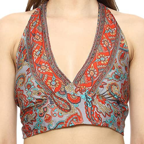 KE KanhaExports Womens Halter Regular Fit Top - Chic and Comfortable Fashion for Any Occasion (Halter Top 1.1)