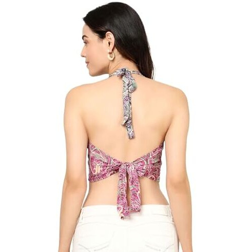 KE Kanha Exports Womens Halter Top - Chic and Comfortable Fashion for Any Occasion (Mobster)