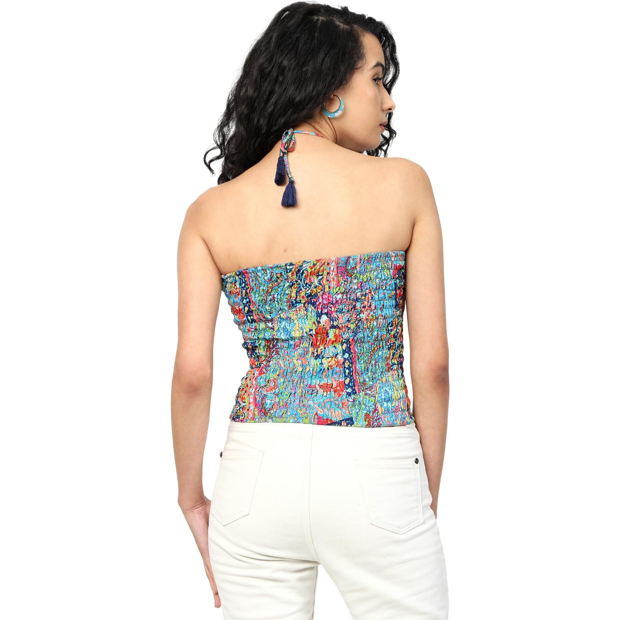 KE KanhaExports Womens Halter Relaxed Fit Top - Chic And Comfortable Fashion For Any Occasion (Mint Green A Top)