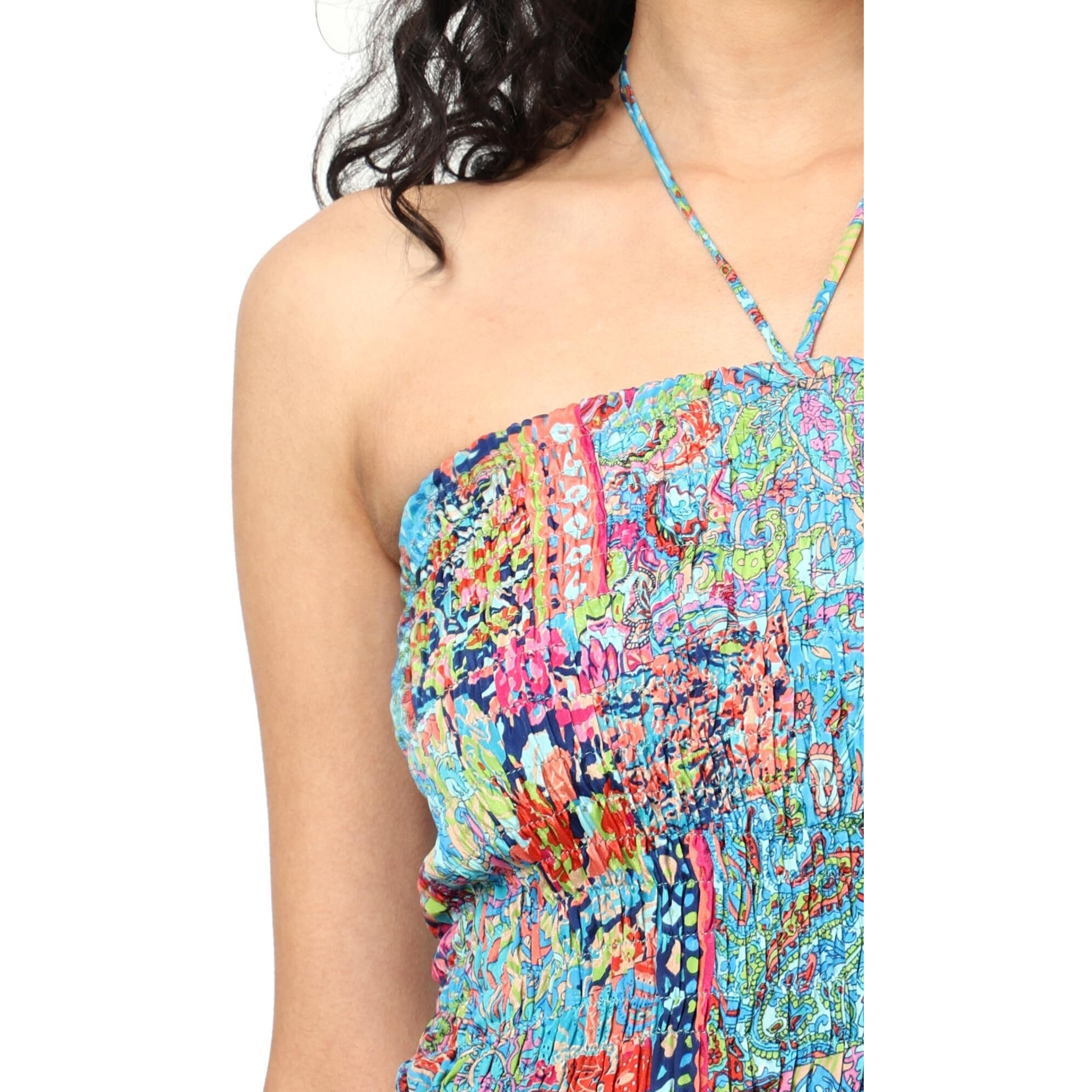 KE KanhaExports Womens Halter Relaxed Fit Top - Chic And Comfortable Fashion For Any Occasion (Mint Green A Top)