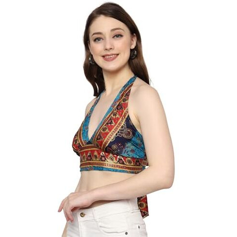 KE Kanha Exports Womens Halter Top - Chic and Comfortable Fashion for Any Occasion (2965 B)