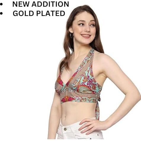 KE Kanha Exports Womens Halter Top - Chic and Comfortable Fashion for Any Occasion (TOP04)