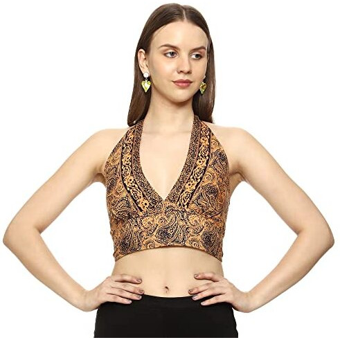 KE KanhaExports Womens Halter Regular Fit Top - Chic and Comfortable Fashion for Any Occasion (Halter Top 1.2)