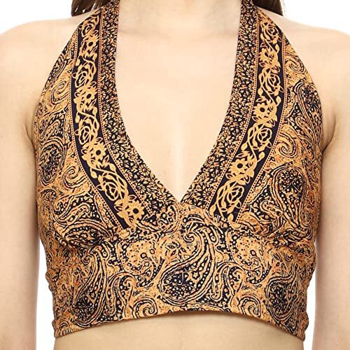 KE KanhaExports Womens Halter Regular Fit Top - Chic and Comfortable Fashion for Any Occasion (Halter Top 1.2)