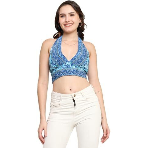 KE Kanha Exports Womens Halter Top - Chic and Comfortable Fashion for Any Occasion