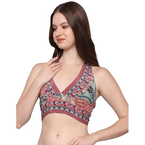 KE KanhaExports Womens Halter Regular Fit Top - Chic And Comfortable Fashion For Any Occasion (Brown)