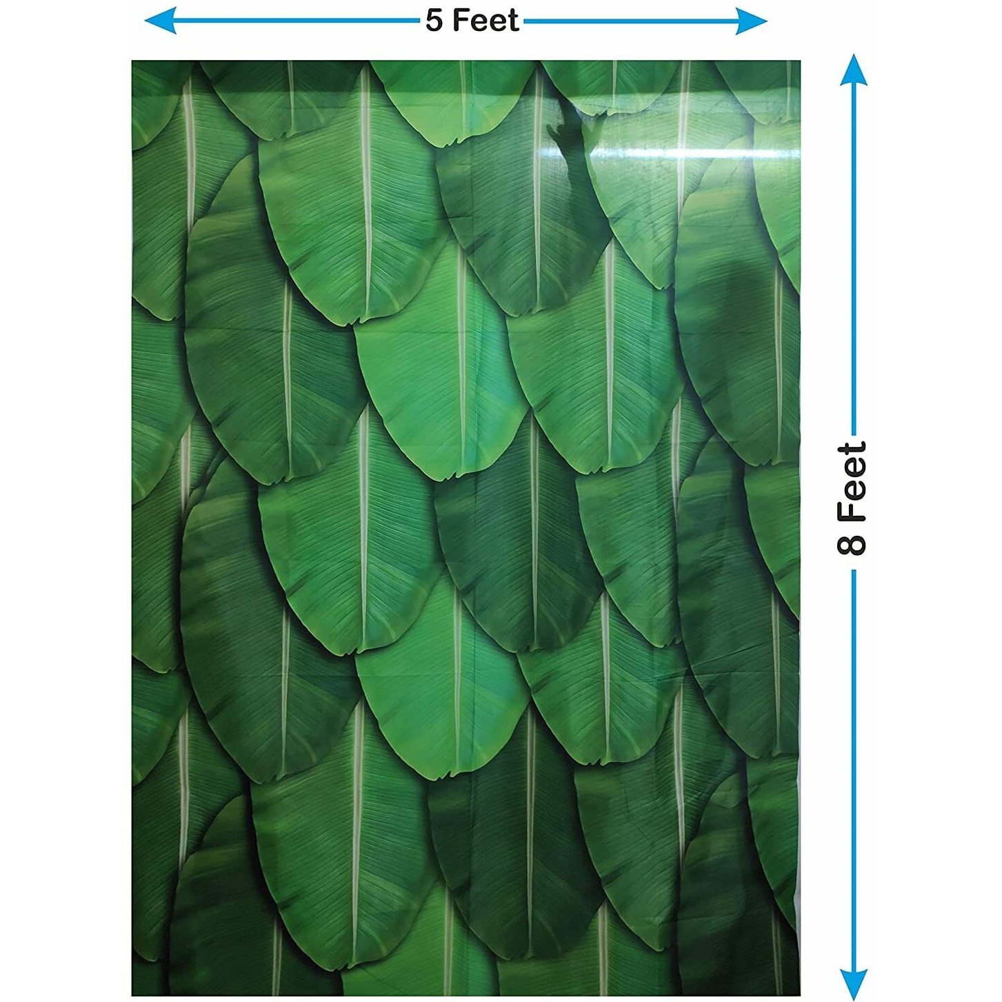 S2S Banana Leaf Curtain for Decoration Backdrop Cloth for Pooja Decoration Traditional Background for All Festival Decoration (Pack of 1)