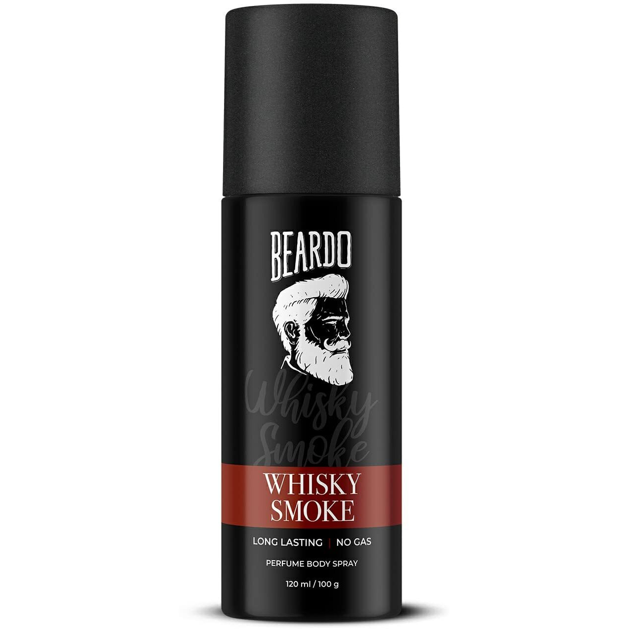 Beardo Whisky Smoke Perfume Body Spray for Men 120ml | Spicy, Woody - Oudh No Gas Deo for Men Long Lasting |Date night Deodorant for Men |Gift for men | Rakhi Gift For Brother | Gift For Friends
