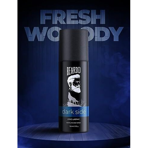 Beardo Dark Side Deo 150ml |Spicy & Woody | Deodorant | Body Spray Perfume For Men | Deo For Men | Long Lasting Perfume | Gift for Men | Gift for Brother | Rakhi Gift For Brother | Gift For Friends