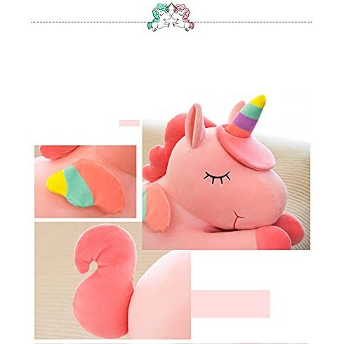 HUG n FEEL SOFT TOYS Flying Unicorn , Soft Toys, Birthday Gift for Girls/Wife, Boyfriend/Husband, Soft Toys for Girls, Baby Toys, Rakhi for Brother/Sister (30 x 25 x 50 Centimeters )