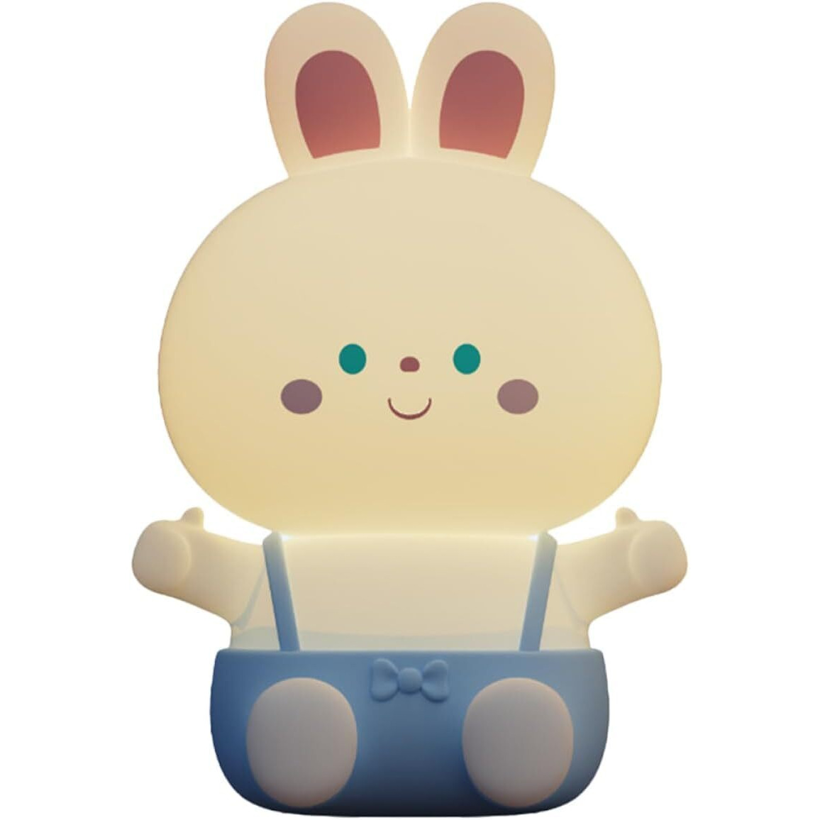 NYRWANA Night Lamp for Bedroom, Cute Lamp, Night Lamp for Kids, Silicone Lamp, Cute Night Lamp, Birthday Gifts, Lamp for Kids, Light Lamp, Rakhi for Brother, Rechargeable, Bunny Lamp (Multicolor)