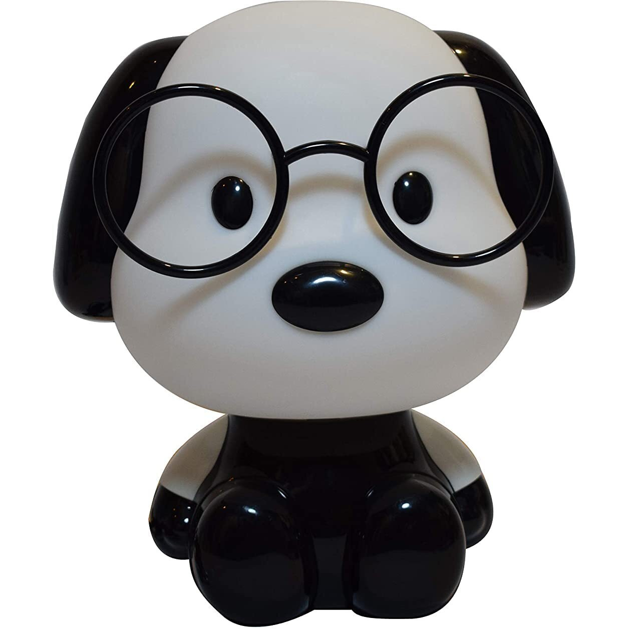 NYRWANA Night Lamp for Bedroom, Cute Lamp, Desk Lamp Light Lamp, Night Lamp for Kids, Cute Night Lamp, Silicone Lamp, Birthday Gifts, Kids Room Decor, Rakhi for Brother, Dog Lamp (Black & White)