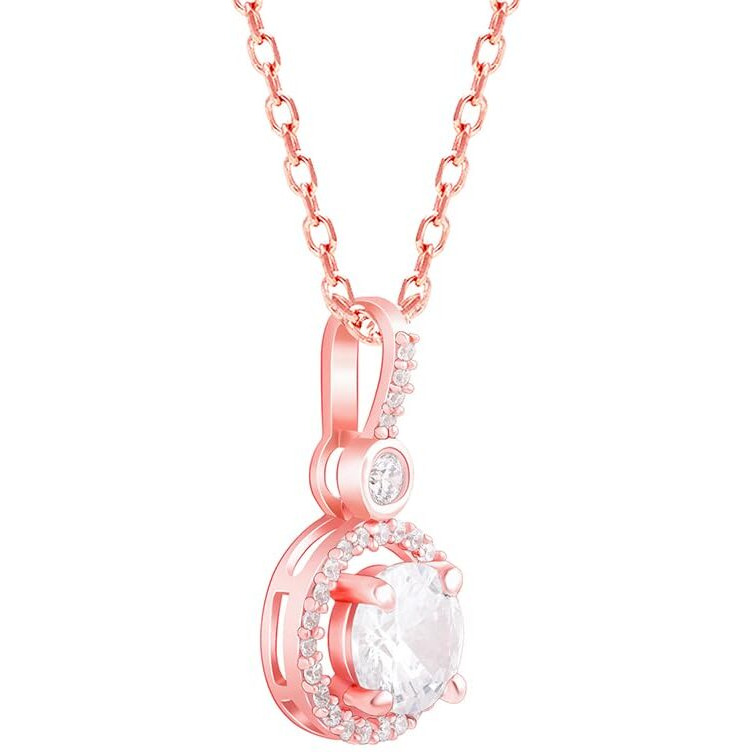 GIVA 925 Silver Rose Gold Drizzle Drop Pendant With Link Chain|Rakhi Rakshabandhan Gift For Sister Bhabhi,Gifts For Women & Girls|With Certificate Of Authenticity And 925 Stamp|6 Months Warranty*