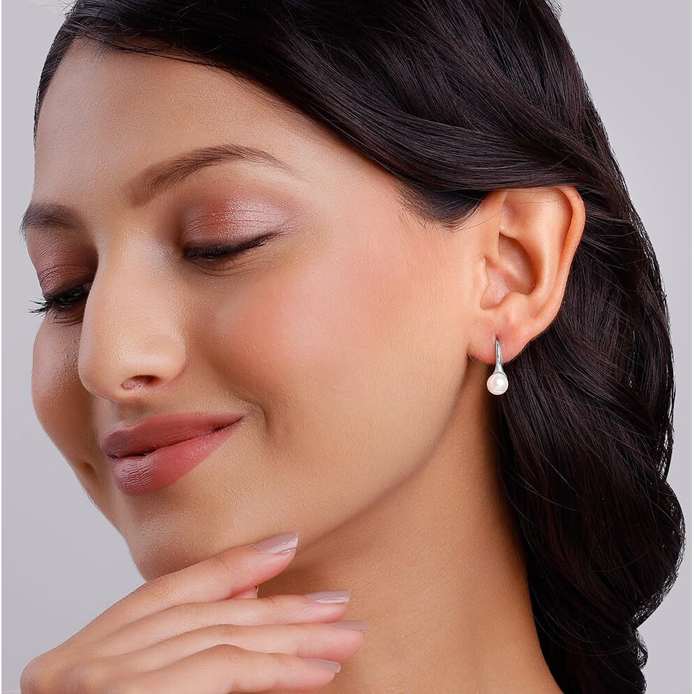 GIVA 925 Silver Pearl Small Stud Earrings| Rakhi Rakshabandhan Gift for Sister Bhabhi, Gifts for Women & Girls, Studs to Gift Women & Girls | With Certificate of Authenticity and 925 Hallmark