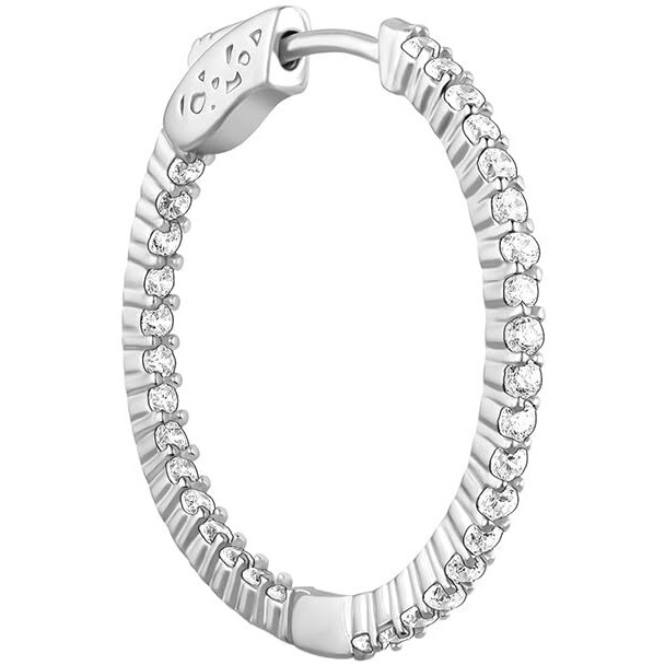 GIVA 925 Silver Enchanted Radiance Hoops| Rakhi Rakshabandhan Gift for Sister Bhabhi, Gifts for Women & Girls | With Certificate of Authenticity and 925 Stamp | 6 Months Warranty