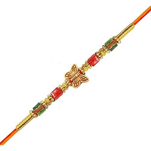 YouBella Greeting Card and Rakhi for Brother and Bhabhi Kids Jewellery Bracelet Rakhi Set Rakhi Combo for Brother, Rakhi Gift for Brother/Bhaiyya/Bhai