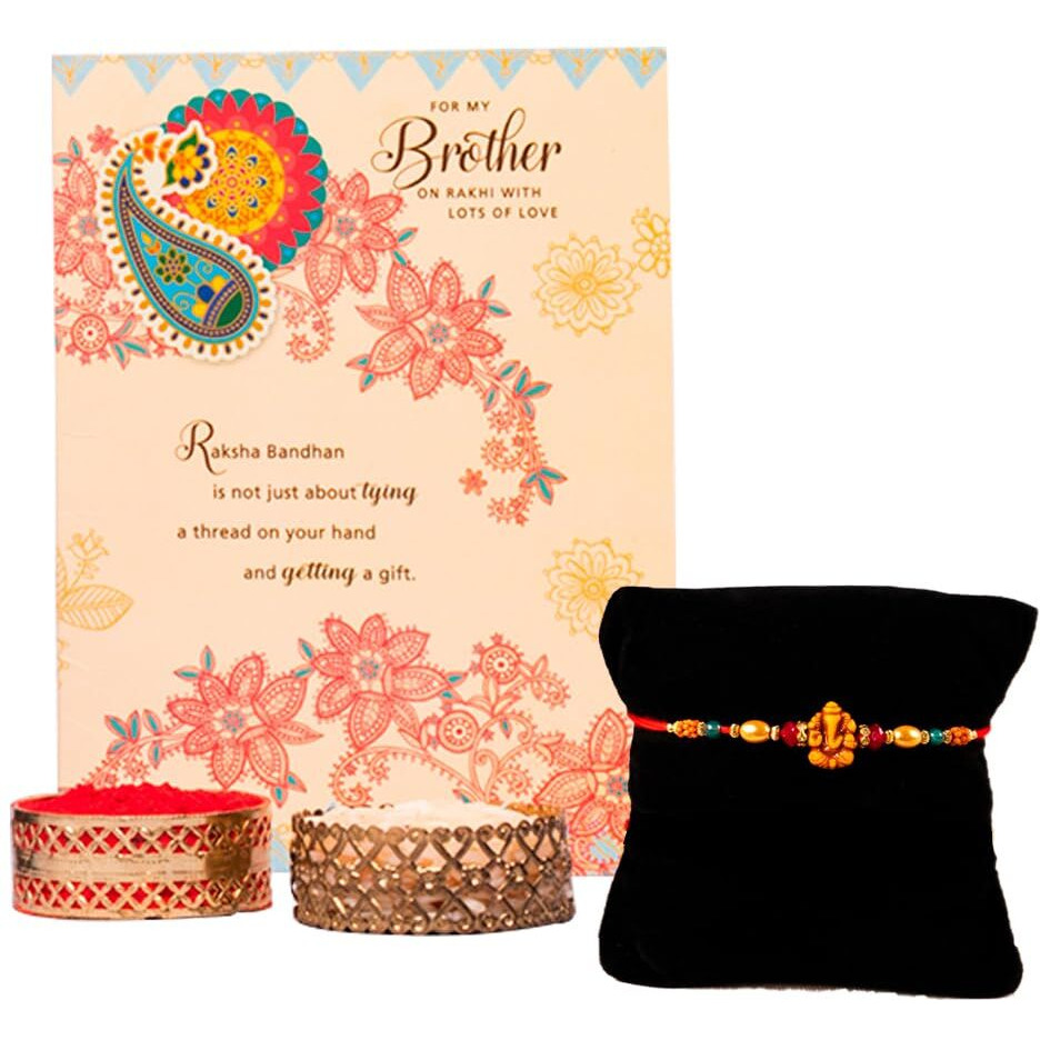 ARCHIES Rakhi Collection For Rakshabandhan | Rakhi For Brother | Rakhi for Bhaiya and Bhabhi | Rakhi Combo Gift Hamper (RAKHI COMBO -166)