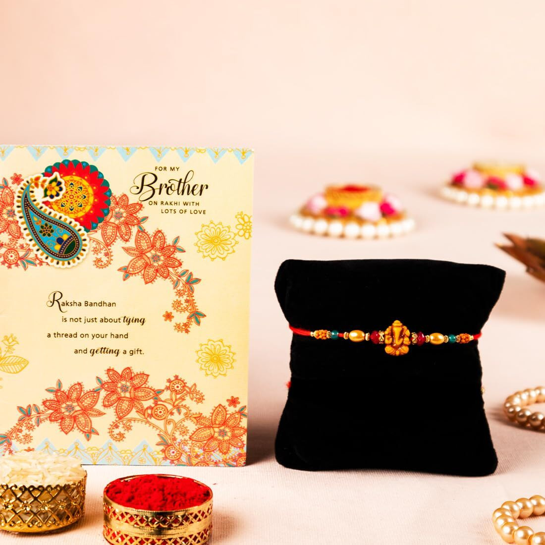 ARCHIES Rakhi Collection For Rakshabandhan | Rakhi For Brother | Rakhi for Bhaiya and Bhabhi | Rakhi Combo Gift Hamper (RAKHI COMBO -166)