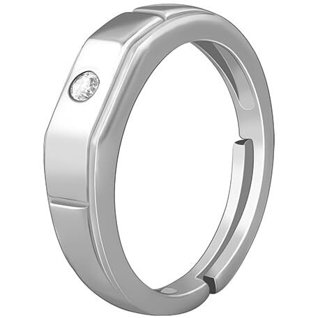 GIVA 925 Silver Generosity Ring For Him,Adjustable| Rakhi Rakshabandhan Gift for Brother | With Certificate of Authenticity and 925 Stamp | 6 Months Warranty*