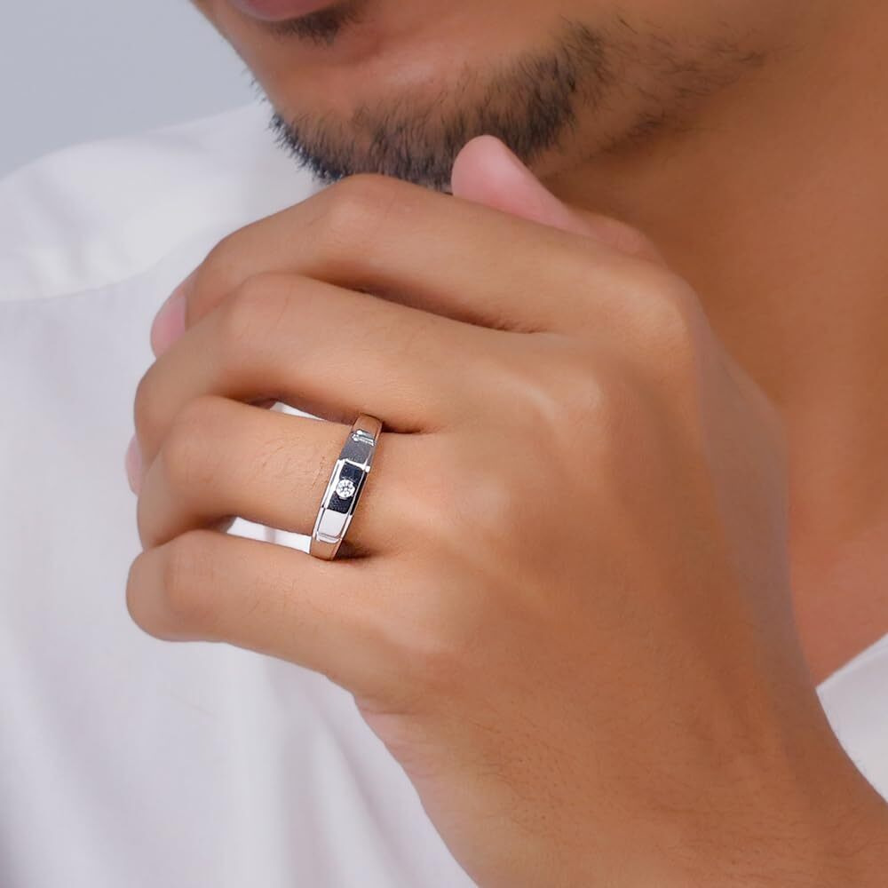 GIVA 925 Silver Generosity Ring For Him,Adjustable| Rakhi Rakshabandhan Gift for Brother | With Certificate of Authenticity and 925 Stamp | 6 Months Warranty*