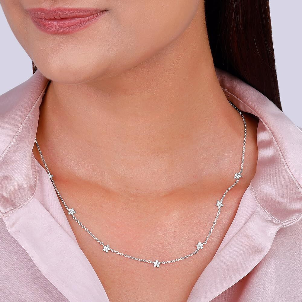 GIVA Avni 925 Silver Star Constellation Necklace|Gifts For Girlfriend,Rakhi Rakshabandhan Gift For Sister Bhabhi,Gifts For Women&Girls|With Certificate Of Authenticity And 925 Stamp|6 Month Warranty*