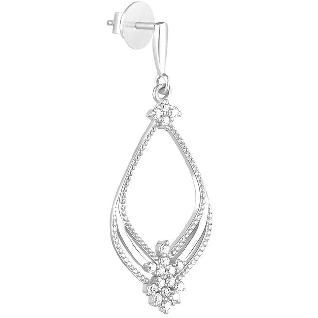 GIVA 925 Silver Princess Earrings| Rakhi Rakshabandhan Gift for Sister Bhabhi, Gifts for Women & Girls | With Certificate of Authenticity and 925 Stamp | 6 Months Warranty*