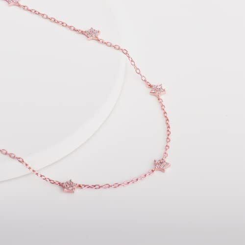 GIVA 925 Silver Rose Gold Star Constellation Pendant With Link Chain|Rakhi Rakshabandhan Gift For Sister Bhabhi,Gifts For Women&Girls|With Certificate Of Authenticity And 925 Stamp|6 Month Warranty*