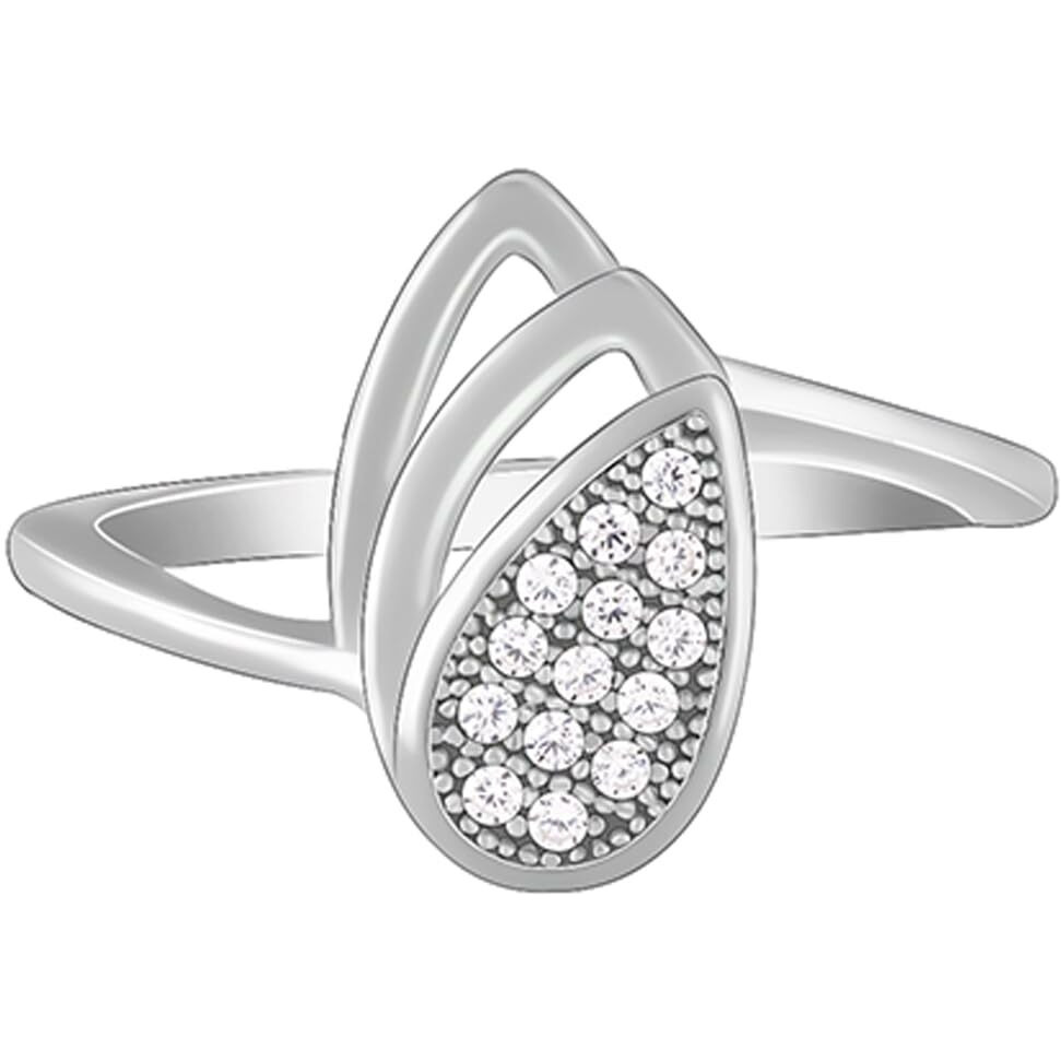 GIVA 925 Silver Dancing Petals Ring,Fixed size,Indian - 11 | Rakhi Rakshabandhan Gift for Sister Bhabhi, Gifts for Women & Girls | With Certificate of Authenticity and 925 Stamp | 6 Months Warranty*