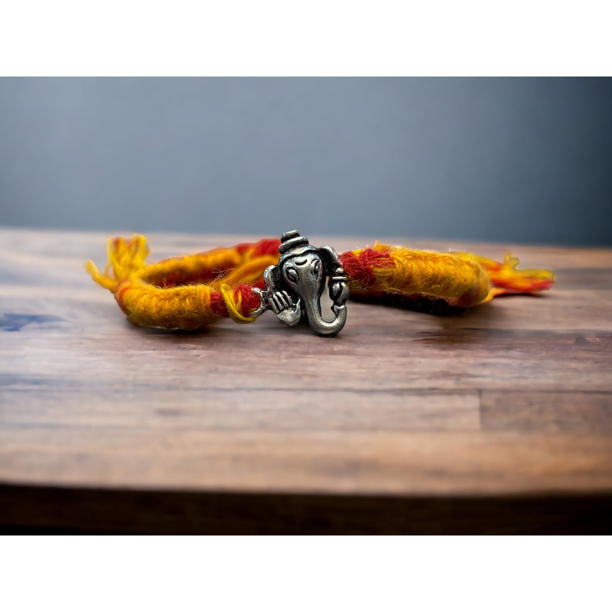 SJ SHUBHAM JEWELLERS 925 Sterling Silver Rakhi for brother God Rakhi Bracelet Raksha Bandhan Pure Cotton For Men, Boys, Kids Rakhi With Roli Chawal (Cute Ganesh)