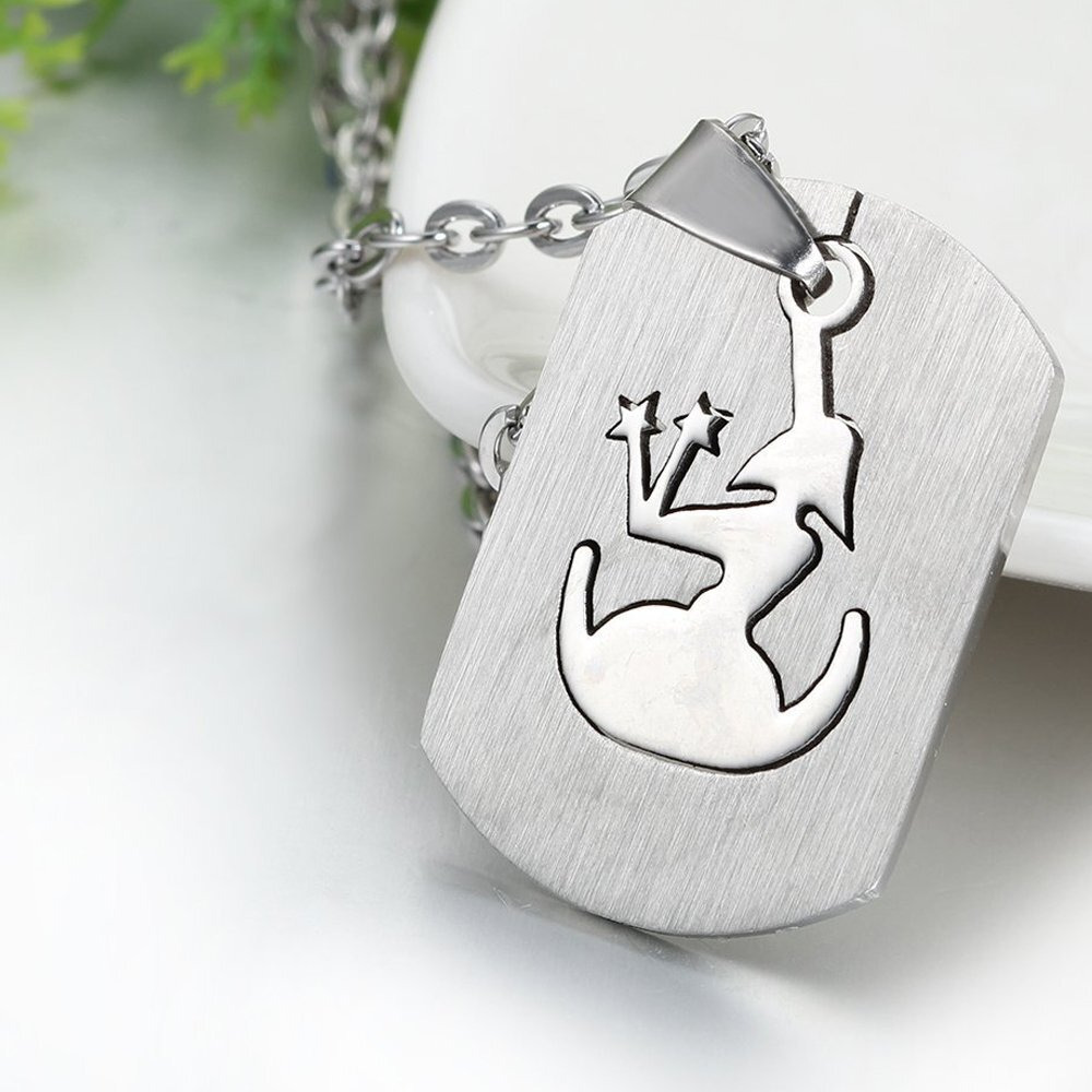 Young & Forever Gift Rakhi Gift for Brother Zodiaco My Superstar Horoscope Virgo Dog tag Stainless Steel Pendant for Men Zodiac Sign Constellation Necklace for Boys/Girls/Women Fancy Fashion Jewelry