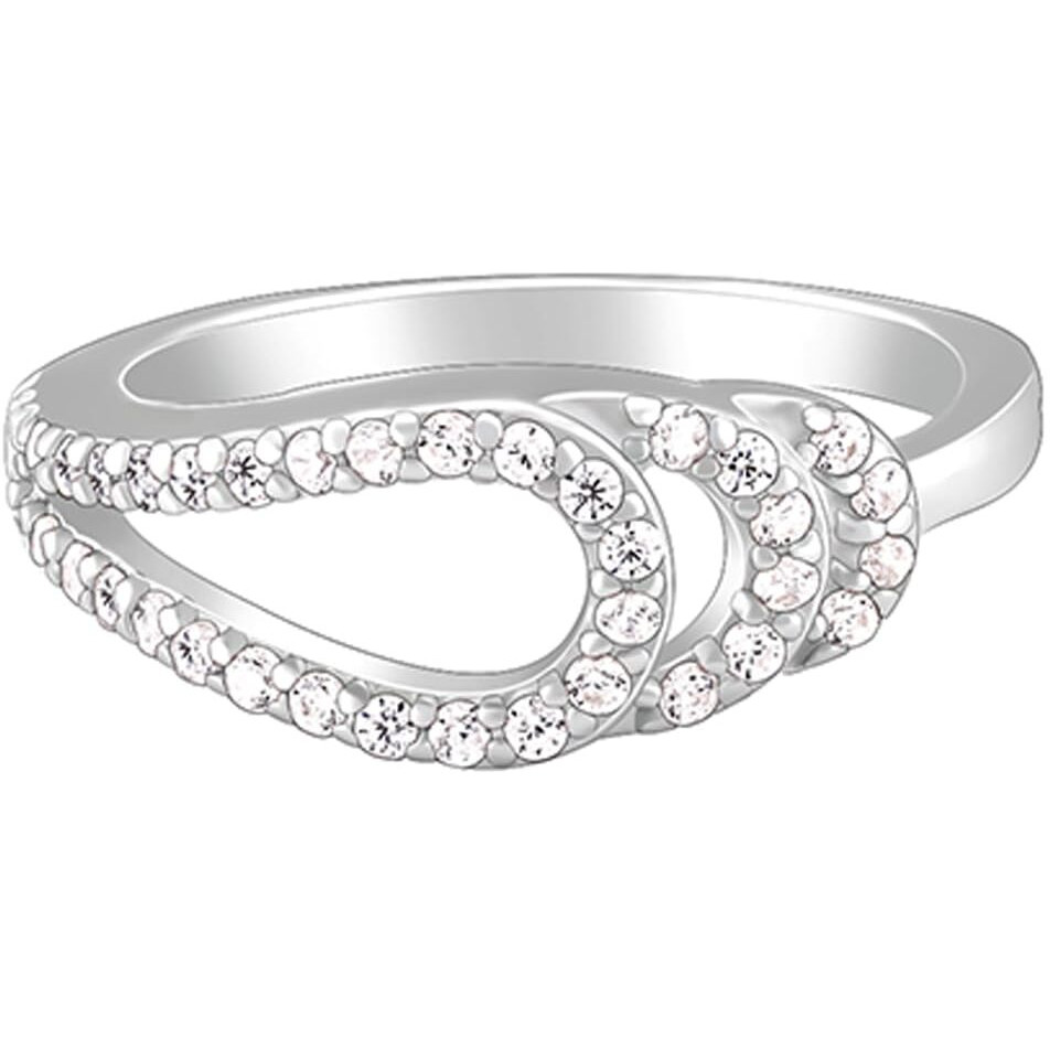 GIVA 925 Silver Trailing Loop Ring,Fixed size,Indian - 11 | Rakhi Rakshabandhan Gift for Sister Bhabhi, Gifts for Women & Girls | With Certificate of Authenticity and 925 Stamp | 6 Months Warranty*