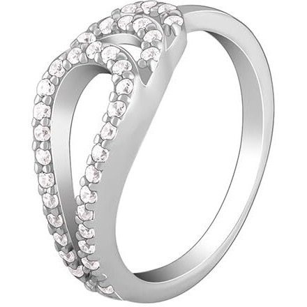 GIVA 925 Silver Trailing Loop Ring,Fixed size,Indian - 11 | Rakhi Rakshabandhan Gift for Sister Bhabhi, Gifts for Women & Girls | With Certificate of Authenticity and 925 Stamp | 6 Months Warranty*