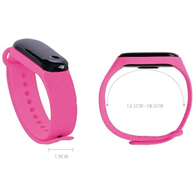 ZOVUTA Digital Dial Waterproof Stylish and Fashionable Wearable Smart Wrist Watch/LED Band for Kids/Rakhi/Colorful 3D Cartoon Character for Boys and Girls Combo (Sky Blue & Pink)