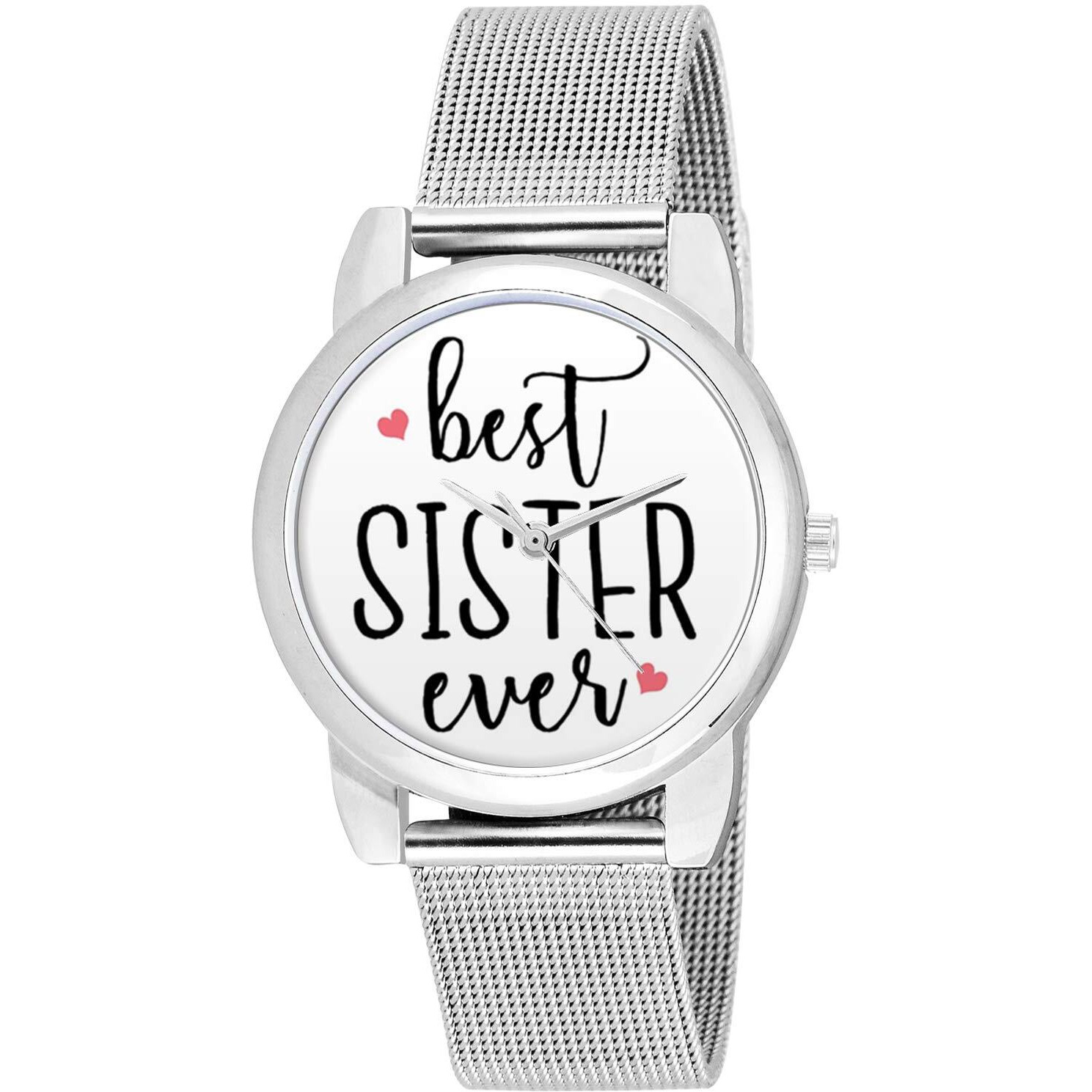 BIGOWL Rakhi Gifts for Sisters, Silver Chain Analog Womens Watch