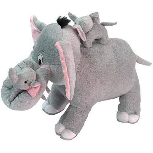 HUG n FEEL SOFT TOYS Elephant Soft Toys, Elephant Toys for Kids, Birthday Gift for Girls/Wife, Boyfriend/Husband, Wedding for Couple Special, Rakhi for Brother/Sister Gift Items, (30 cm)