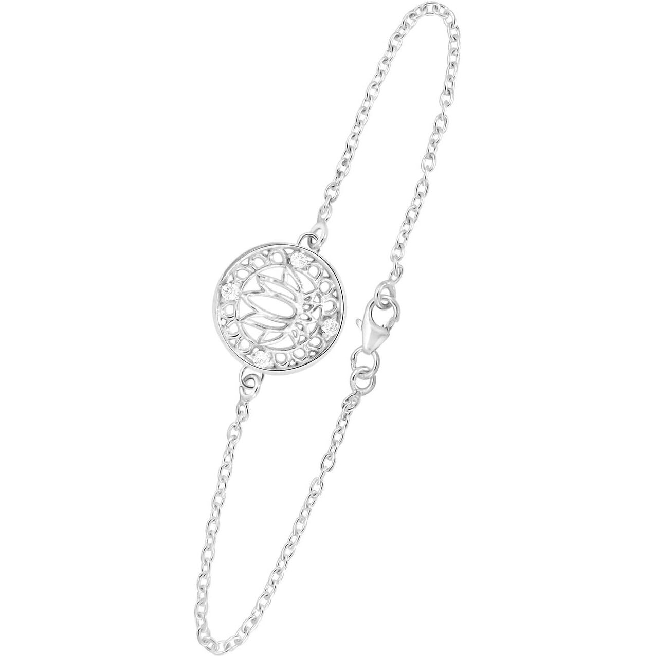 Arihant Gems & Jewels 925 Silver rakhi for brother Lotus Bracelet Rakhi for Brother For Unisex Adult Raksha Bandhan