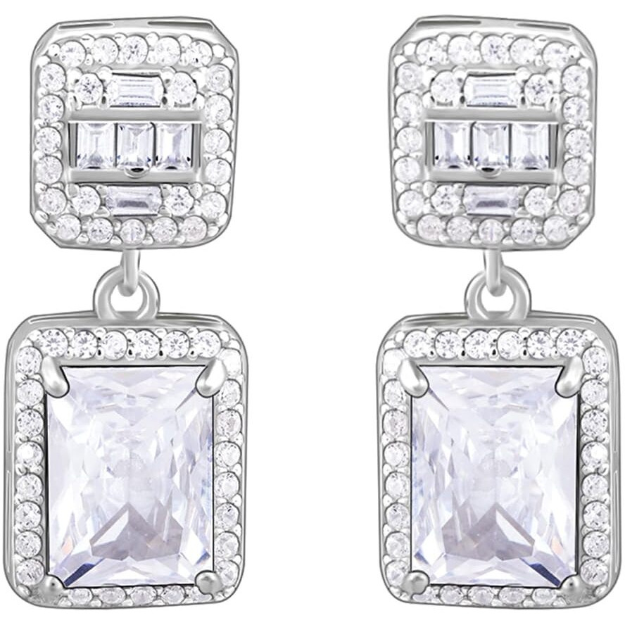 GIVA 925 Silver Zircon Bold Baguette Earrings| Rakhi Rakshabandhan Gift for Sister Bhabhi, Gifts for Women & Girls | With Certificate of Authenticity and 925 Stamp | 6 Month Warranty*