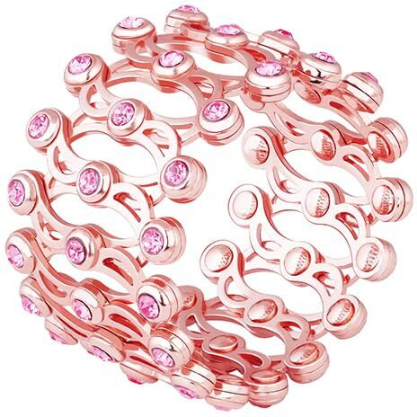 GIVA 925 Silver Rose Gold Melody of Souls Bangle, One Size | Rakhi Rakshabandhan Gift for Sister Bhabhi, Gifts for Women & Girls | with Certificate of Authenticity and 925 Stamp | 6 Months Warranty*